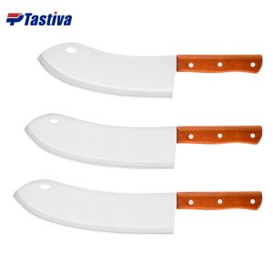 Stainless Steel Heavy Duty Meat Splitting Knives with Dyed Beech Wood Handle
