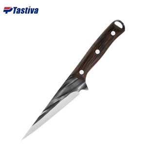 Stainless Steel Boning Knife with Chicken Wing Wood Handle
