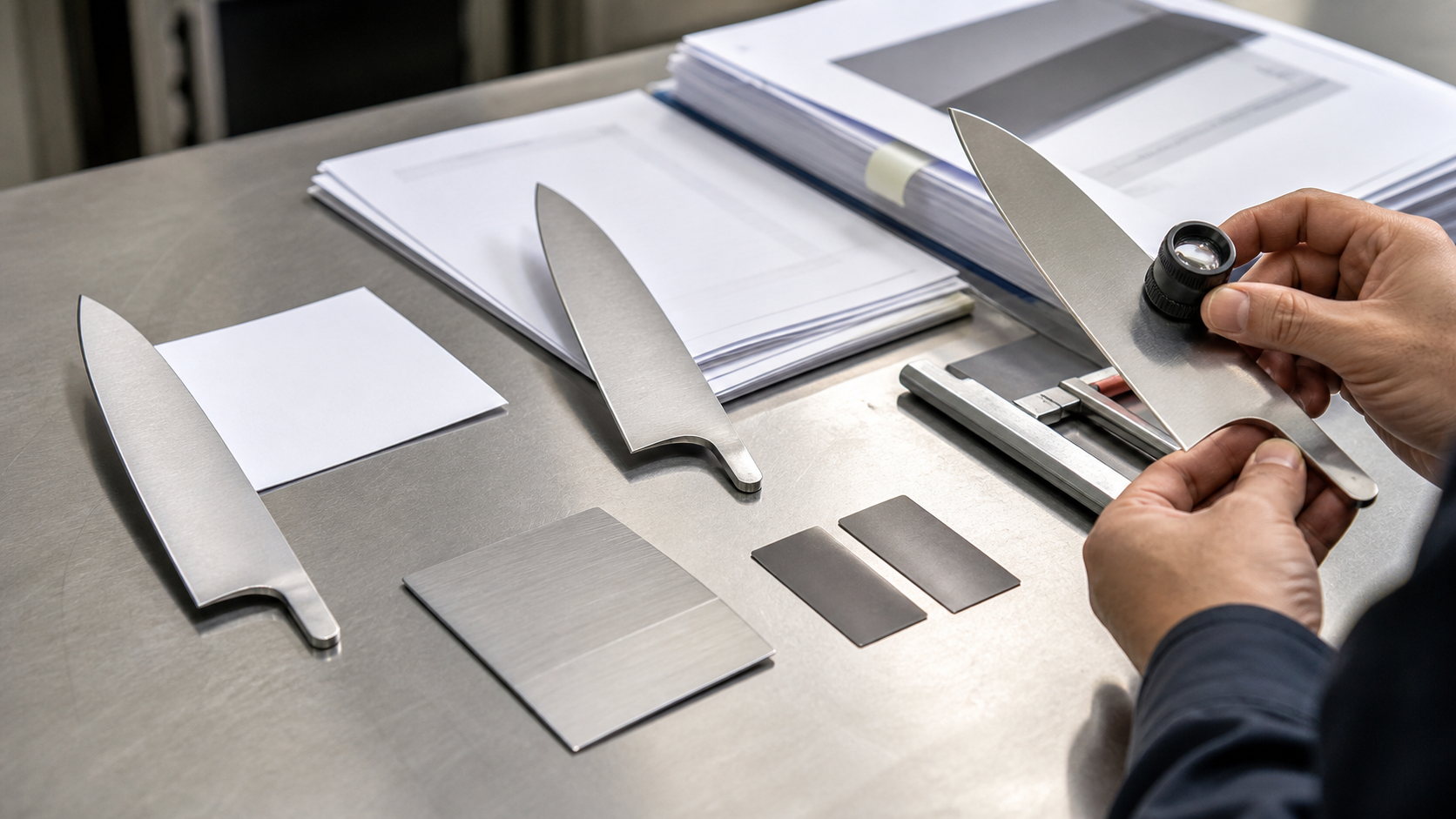 Illustration separating commercial steel shorthand from formal material specifications.
