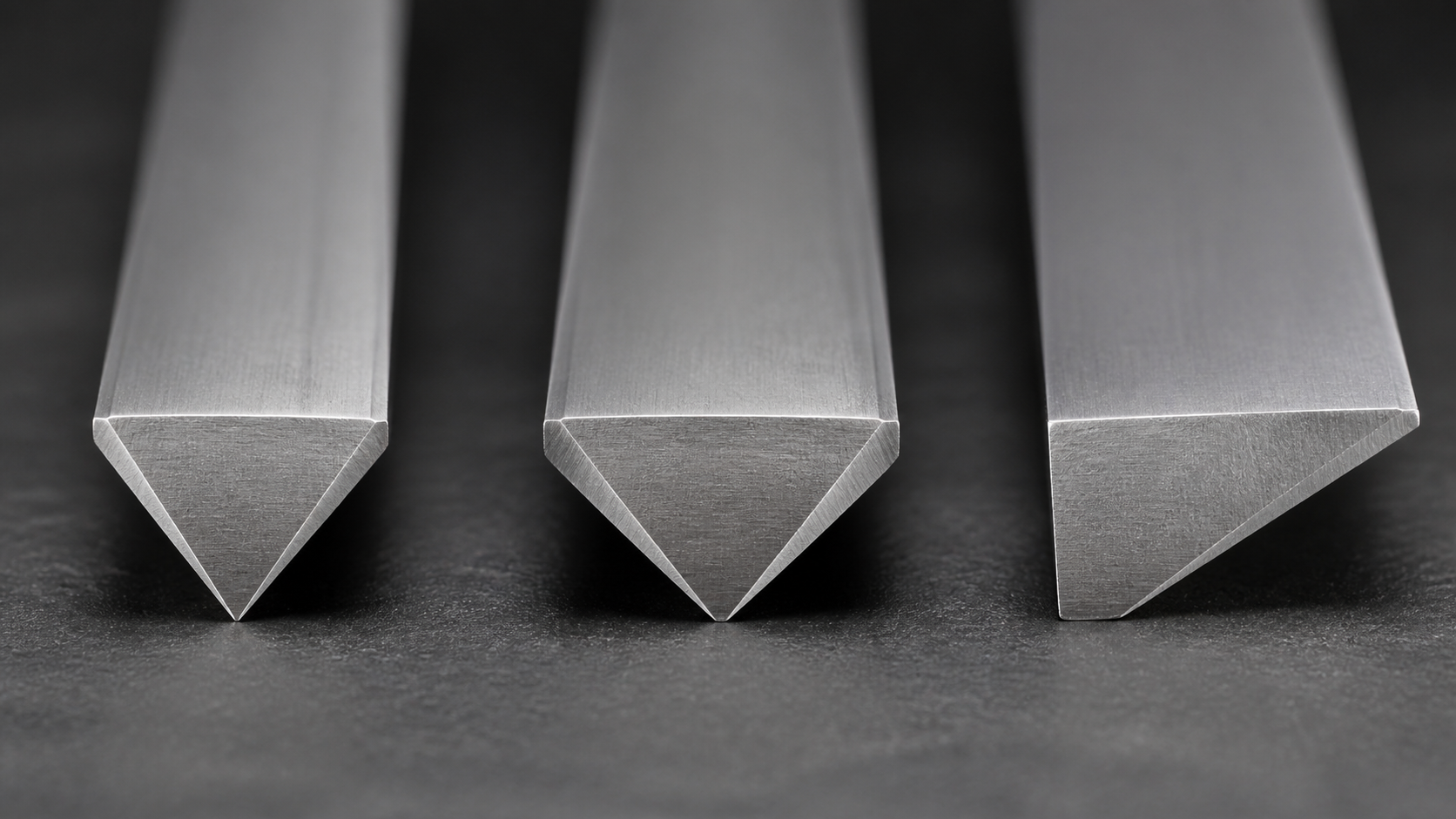 Illustration comparing per-side and included knife edge angle measurements.