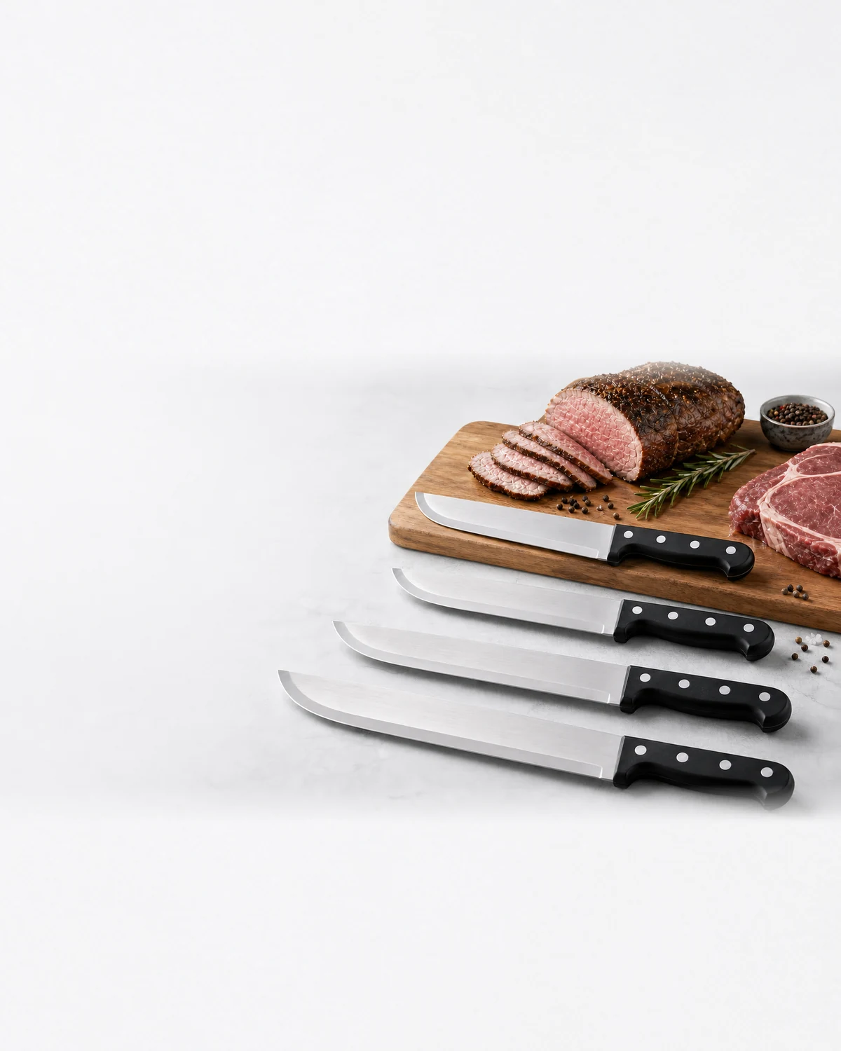 Heavy duty meat knives